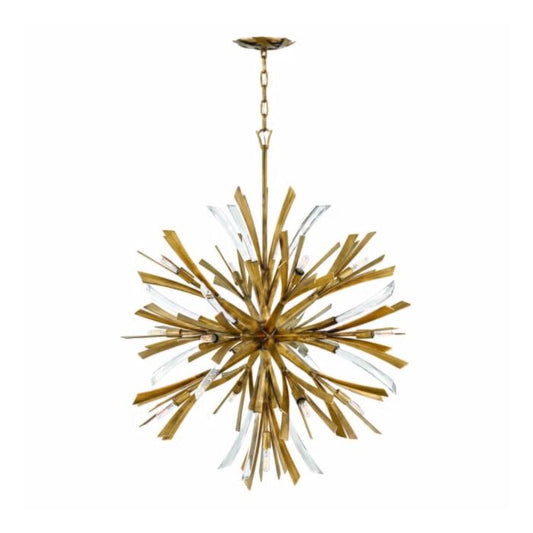 Vida 13-Light LED Chandelier in Burnished Gold