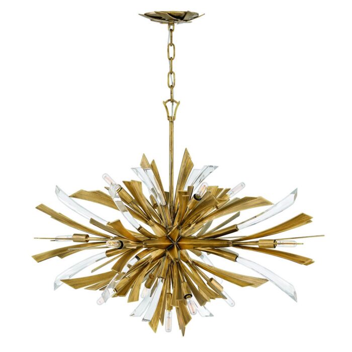 Vida 13-Light LED Pendant in Burnished Gold