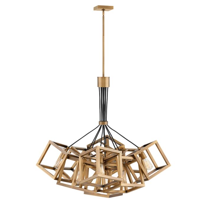 Fredrick Ramond Ensemble 9-Light Pendant In Brushed Bronze*