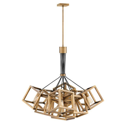 Fredrick Ramond Ensemble 9-Light Pendant In Brushed Bronze*