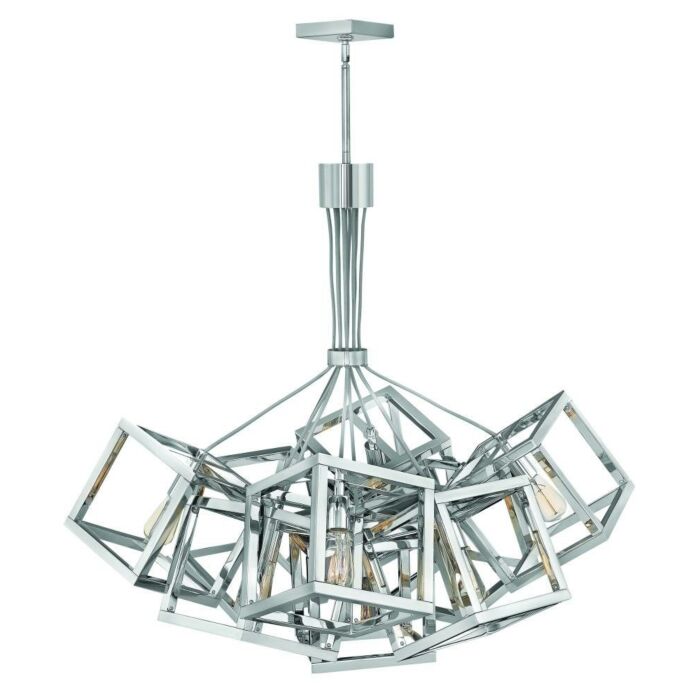 Fredrick Ramond Ensemble 9-Light Pendant In Polished Nickel*