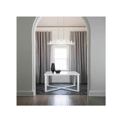 Fredrick Ramond Trinity Linear Chandelier In Polished Nickel*