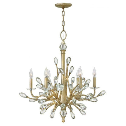 Fredrick Ramond Eve 6-Light Pendant In Champagne Gold