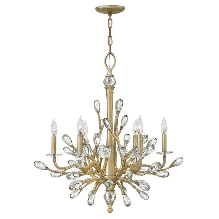 Fredrick Ramond Eve 6-Light Pendant In Champagne Gold