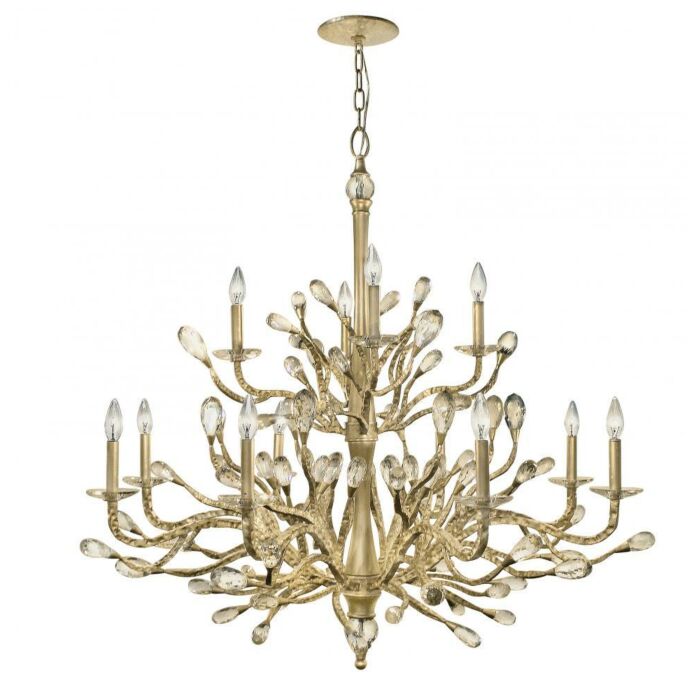 Fredrick Ramond Eve 12-Light Pendant In Champagne Gold