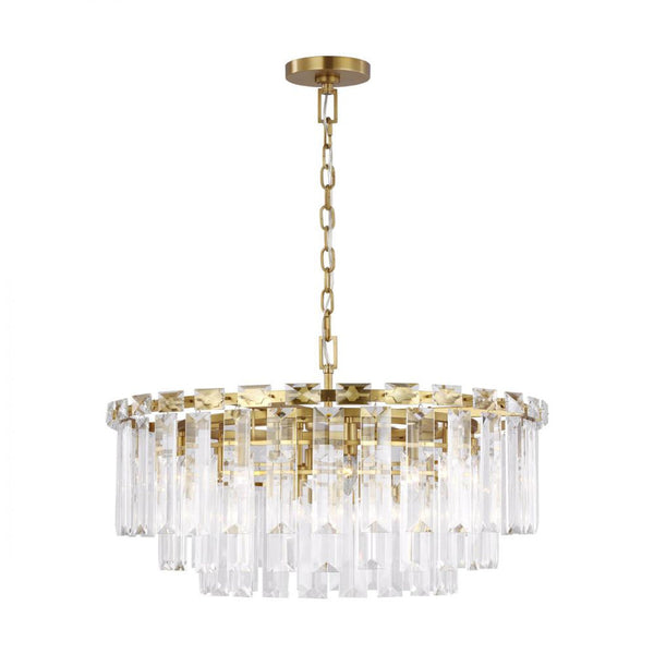 Chandelier, 16-Light, Burnished Brass, 32.88"W (CC12716BBS 706U1K3)