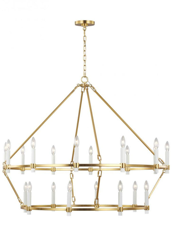 Chandelier, 20-Light, Burnished Brass, 45"W (CC14420BBS 706U4J1)