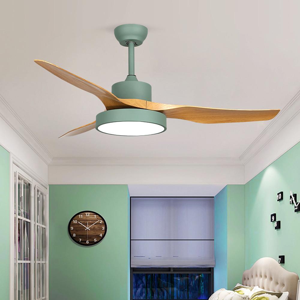 3-Blade Rustic Ceiling Fans with LED Light