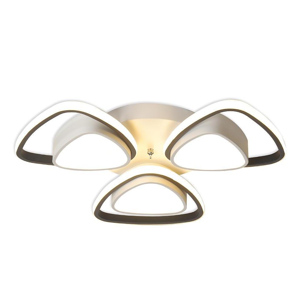 Unique Geometric LED Flush Mount Ceiling Light for Hallway Entryway