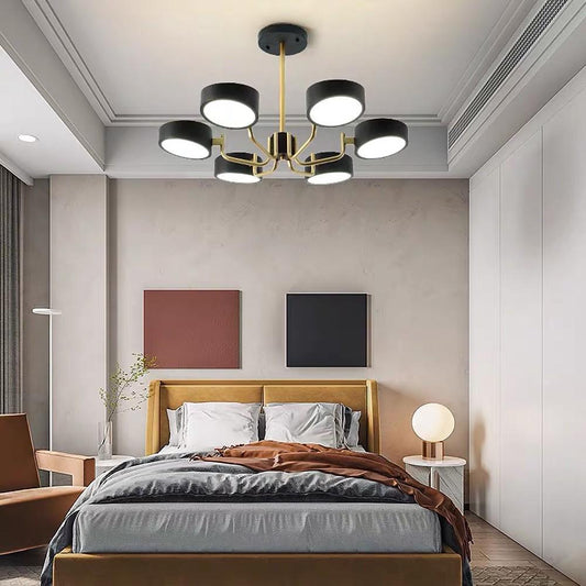 6 Light Modernist LED Flush Mount Ceiling Light for Bedroom