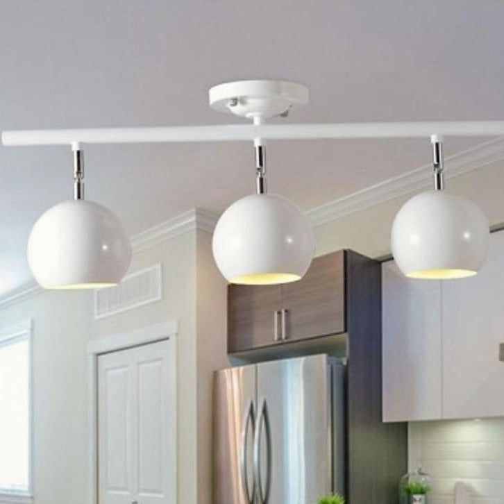 3-Light Bowled Metal Semi Flush Mount Ceiling Light ?C Modern & Bright