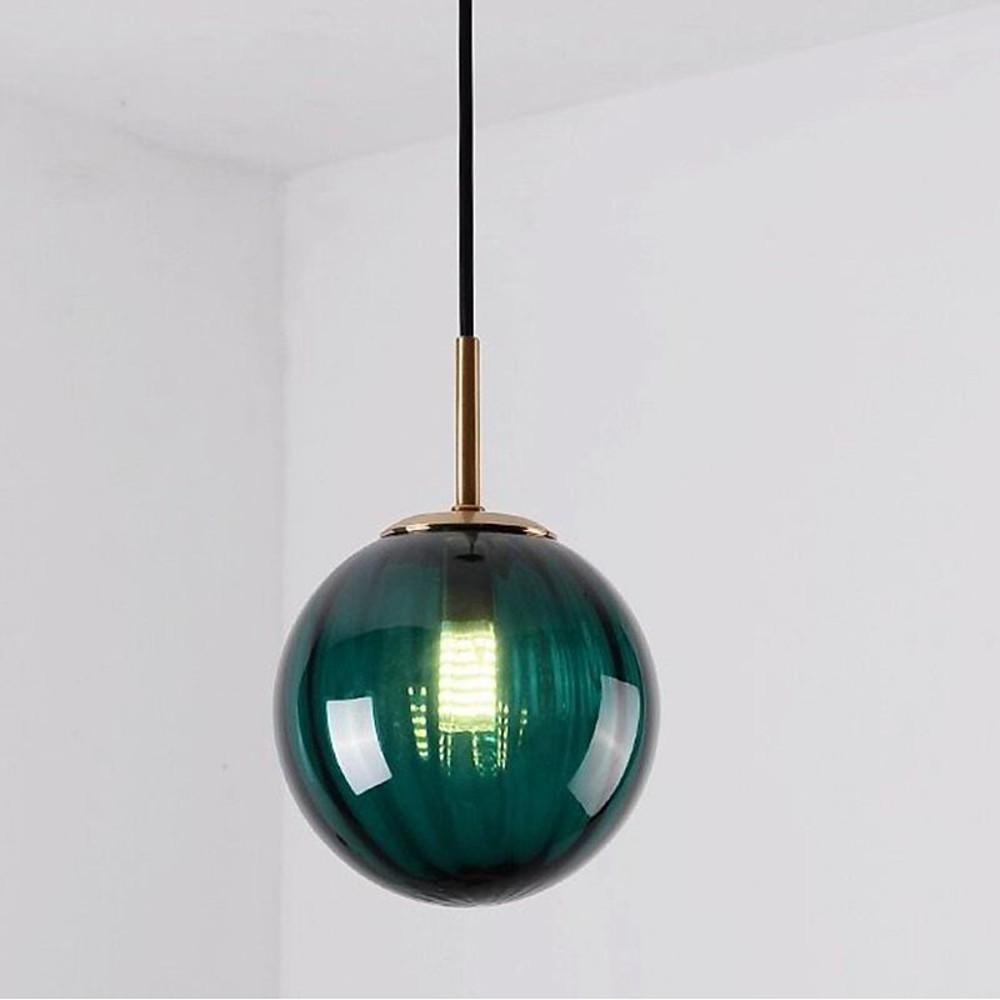 Ball-shaped Electroplated Metal Glass LED Modern Pendant Lighting