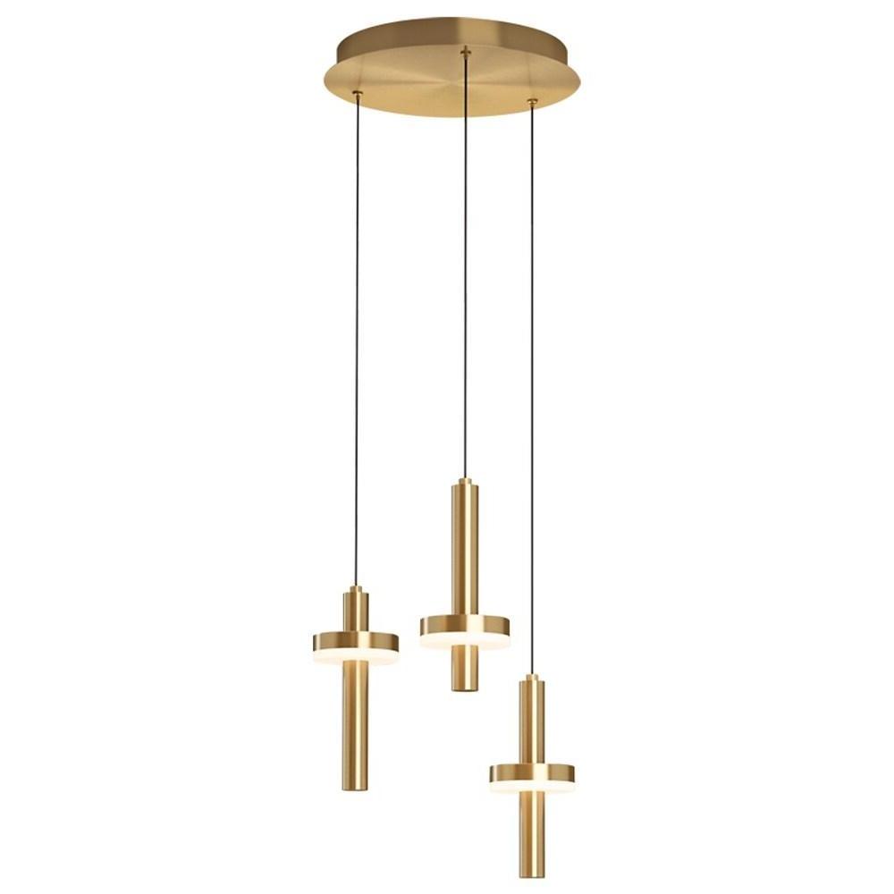 Circle Cylinder LED Gold Nordic Pendant Light Hanging Lamp Island Lights