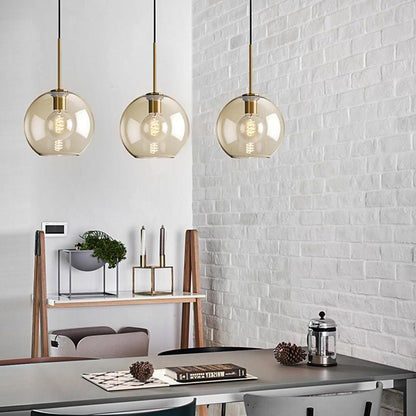 Vintage Glass Electroplated Design LED Nordic Pendant Lighting Chandeliers