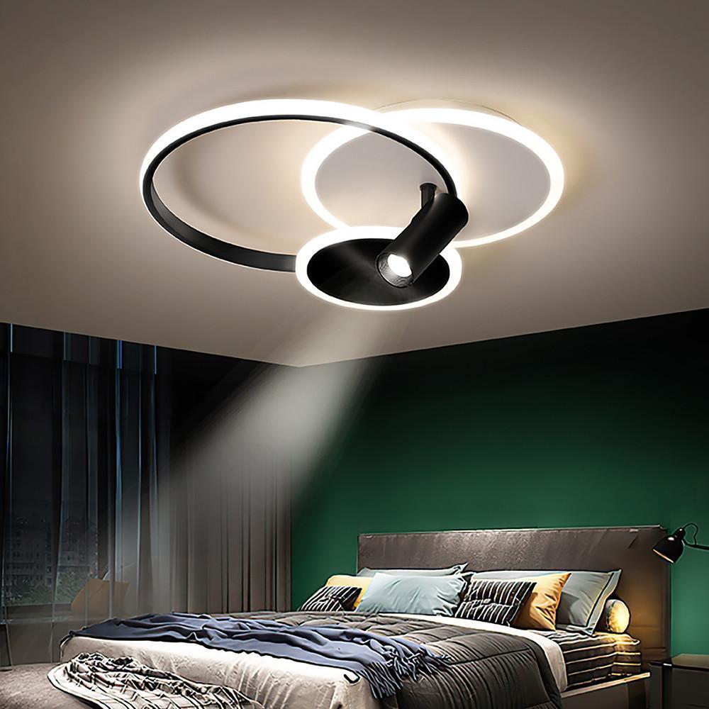 Circles Spotlights Modern LED Flush Mount Ceiling Light for Bedroom