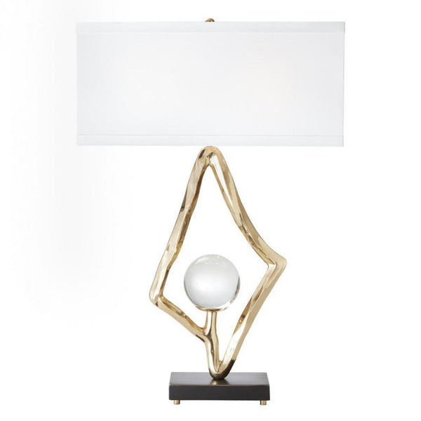 Table Lamp with 6" Crystal Sphere