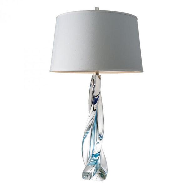 Twist Table Lamp with Silk Shade