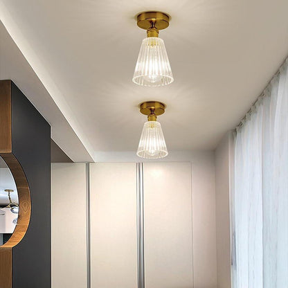 Lantern Modern Glass Copper Hallway Pendant Light Industrial Pendant Lighting