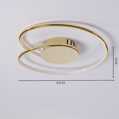 Unusual Flush Mount Ceiling Light Circular Metal Silica Gel LED Light