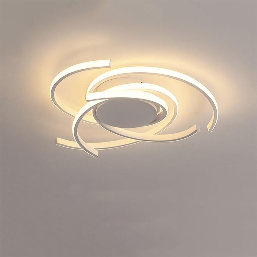 22'' Scattered Semicircle Painted Artistic Aluminum Silica Gel Flush Mount Lights Bedroom Ceiling Lights