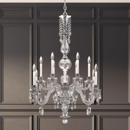 Hamilton Nouveau 12-Light Chandelier in Silver