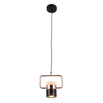 Modern Microphone Shaped Metal Industrial Pendant Light with Ambient Downlight Built-in LED Light Bulb