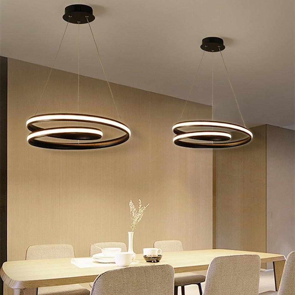 Circular Aluminum Chandelier Light Kitchen Dining Room Lighting Ceiling Light