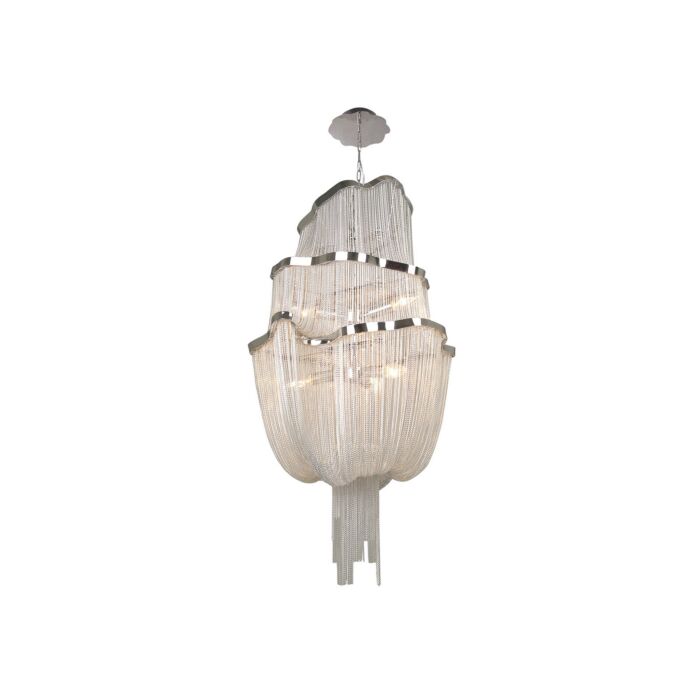 Mullholand Dr. 6-Light Chandelier in Polish Chrome Jewelry Chain