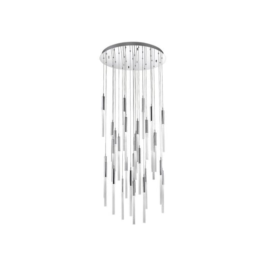 Main St. 31-Light Pendant in Polished Nickel