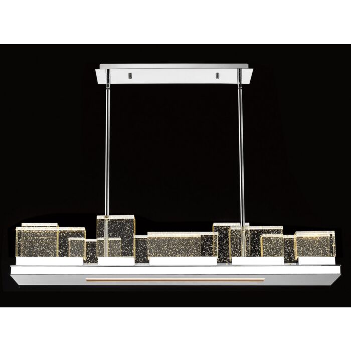 The Original Glacier Avenue LED Chandelier in Polished Nickel