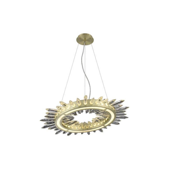 The Original Aspen 1-Light LED Chandelier in Brushed Brass