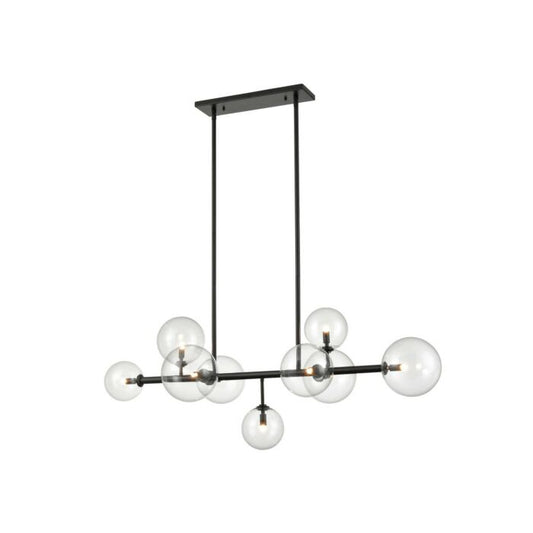 Delilah 9-Light Chandelier in Black