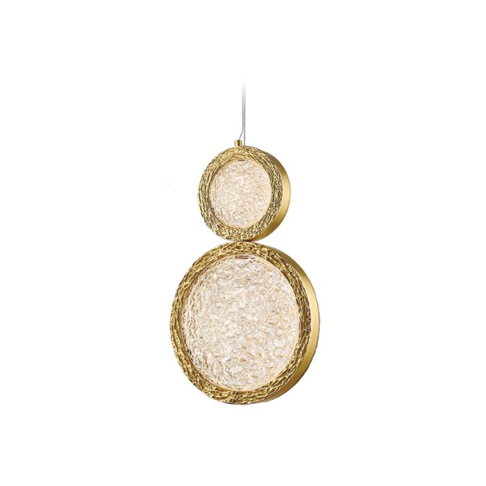 Bottega LED Pendant in Polished Brass