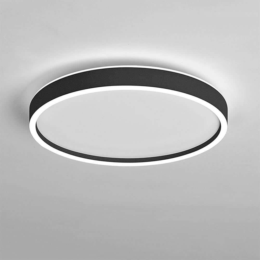 Circular Minimalist Metal Flush Mount Light Fixtures LED Living Room Ceiling Lights