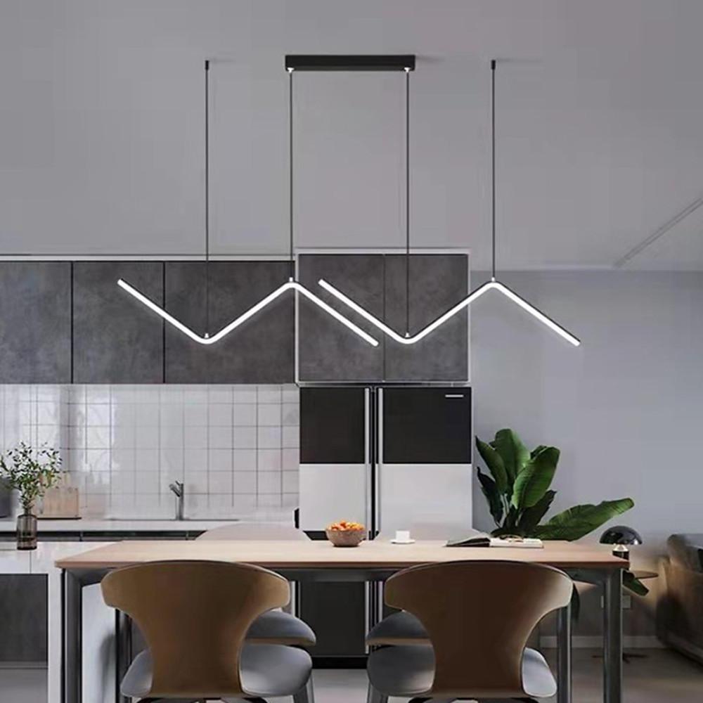 Zigzag Wave Dining Room Pendant Light Nordic Pendant Lighting