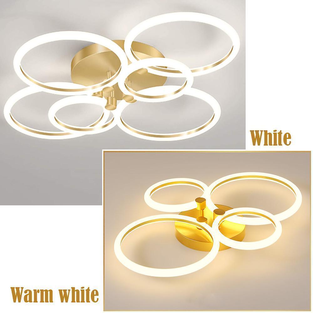 Circular Ring Dimmable LED Modern Flush Mount Lighting Ceiling Lights