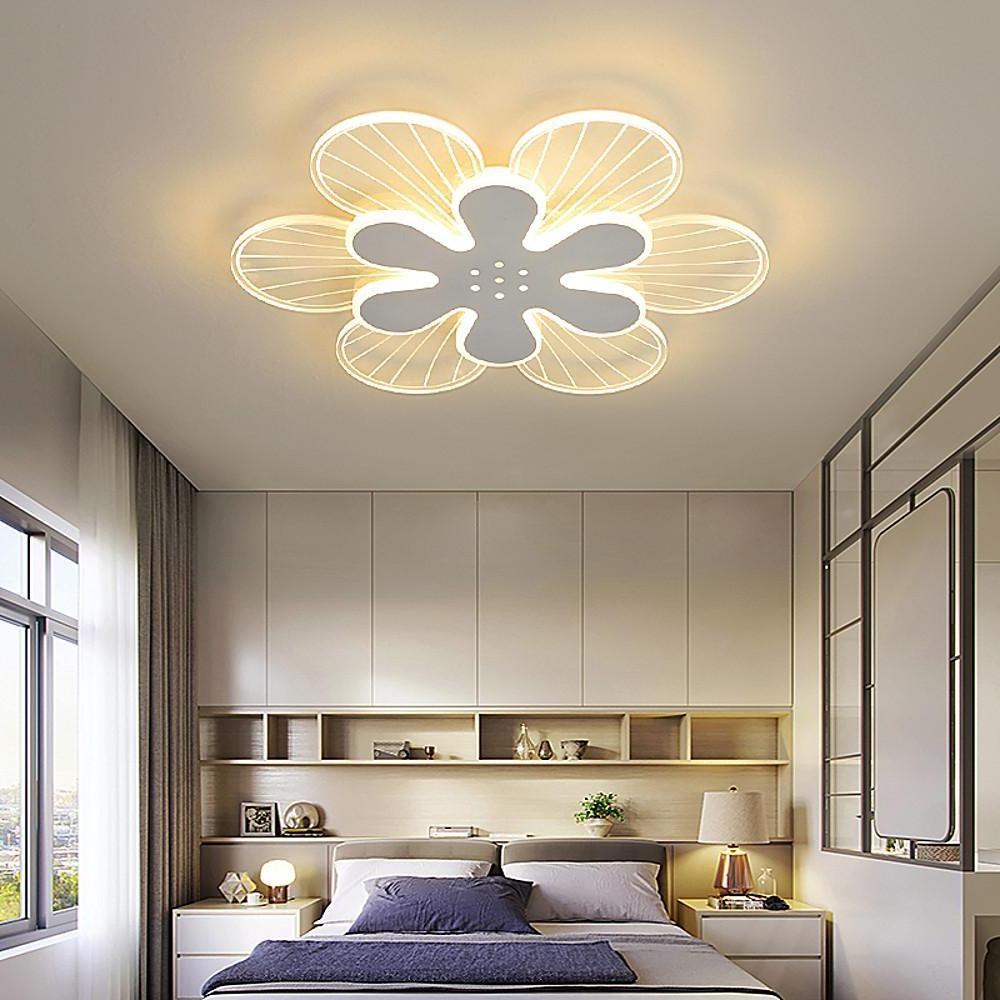 Novelty Stylish Flower LED Flush Mount Ceiling Light for Bedroom