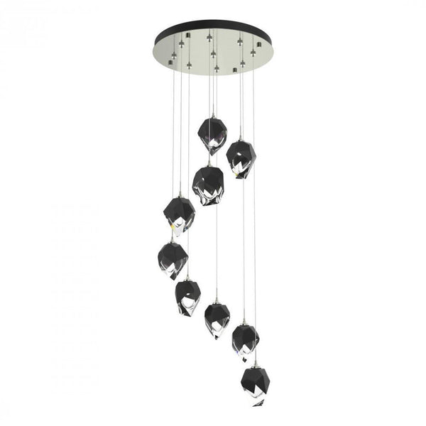 Pendant, 9-Light, Sterling, Black Polished Crystal, 20.5"W (131140-SKT-STND-85-BP0754 5YZUGD)