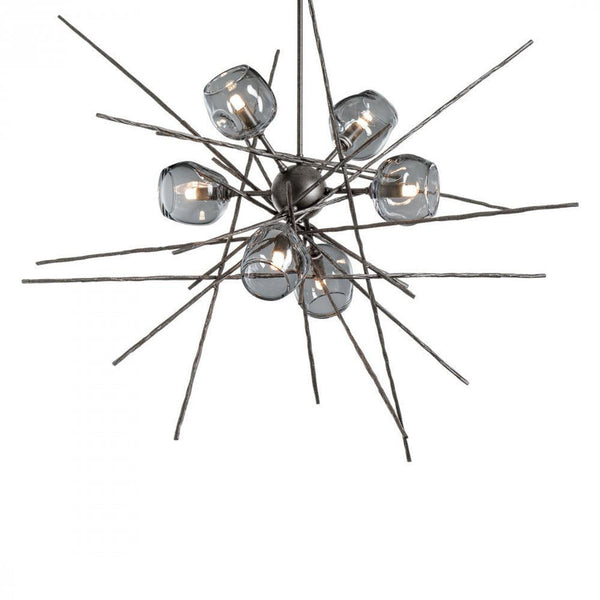 Pendant, 6-Lights, Natural Iron, Cool Grey, 39.2"W (131590-SKT-MULT-20-YL0709 5YZYDP)