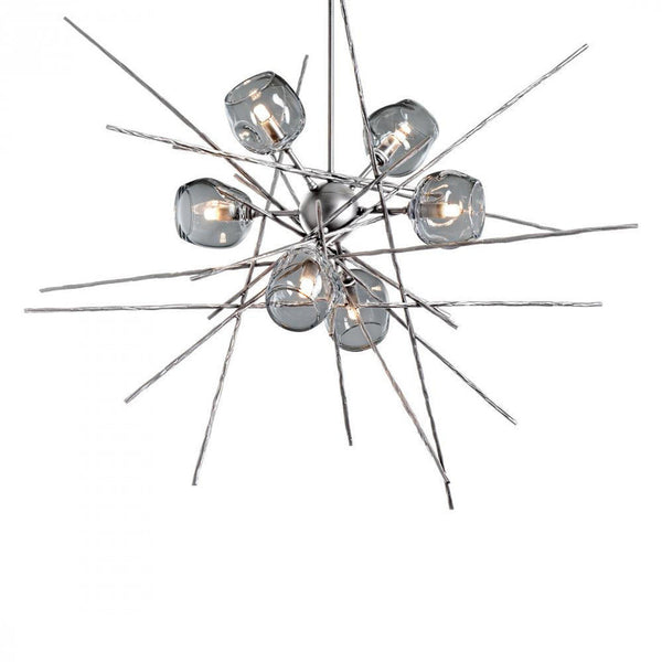 Pendant, 6-Lights, Sterling, Cool Grey, 39.2"W (131590-SKT-MULT-85-YL0709 5YZYDW)