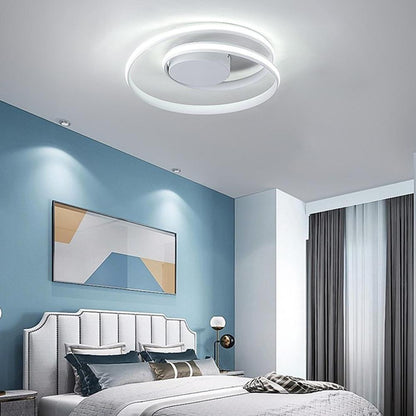 Spiraling Circular LED Modern Ceiling Lights Flush Mount Lighting