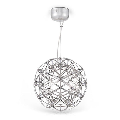 12 inch Stanless Steel LED Endless Woven Sphere Pendant Modern Lights