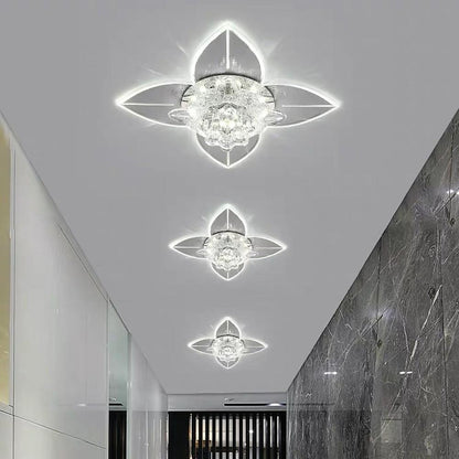 4 Pointed Classic Star LED Multi Color Crystal Modern Ceiling Lights