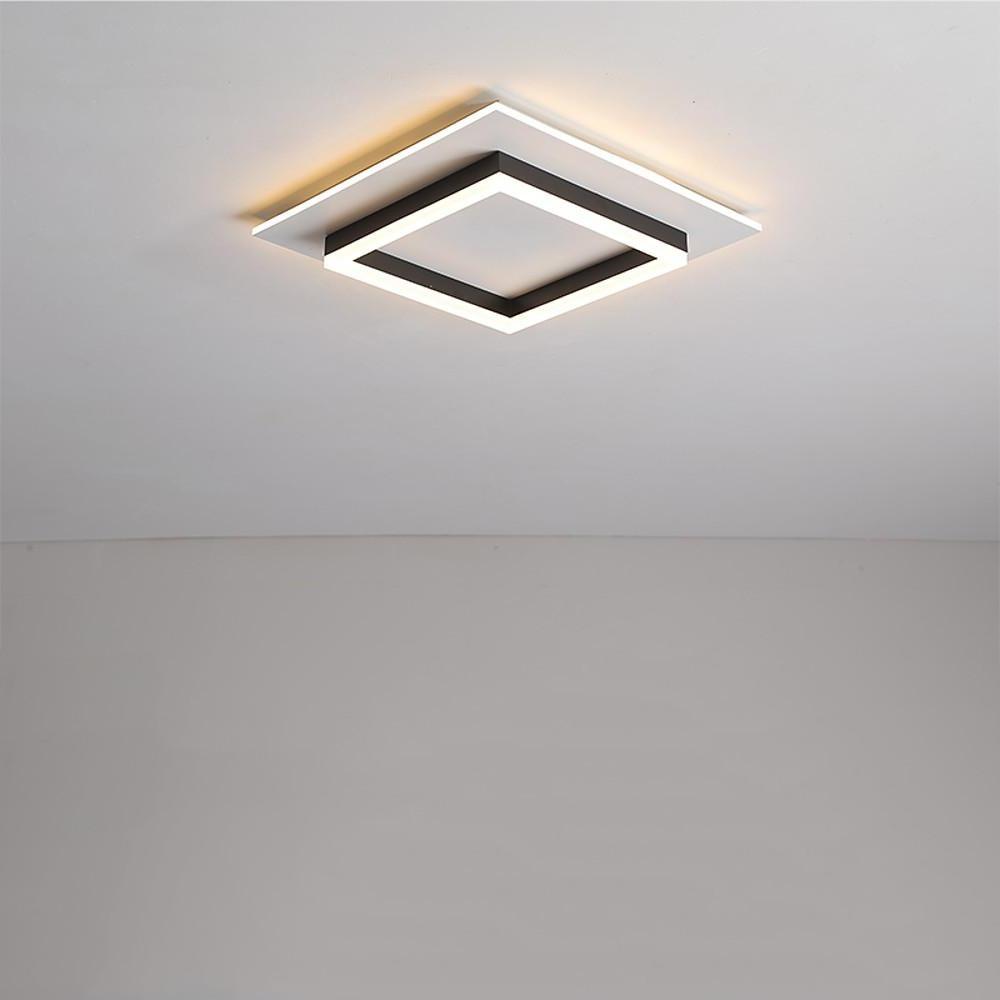 Two Square Shaped Modern LED Flush Mount Ceiling Light for Bedroom