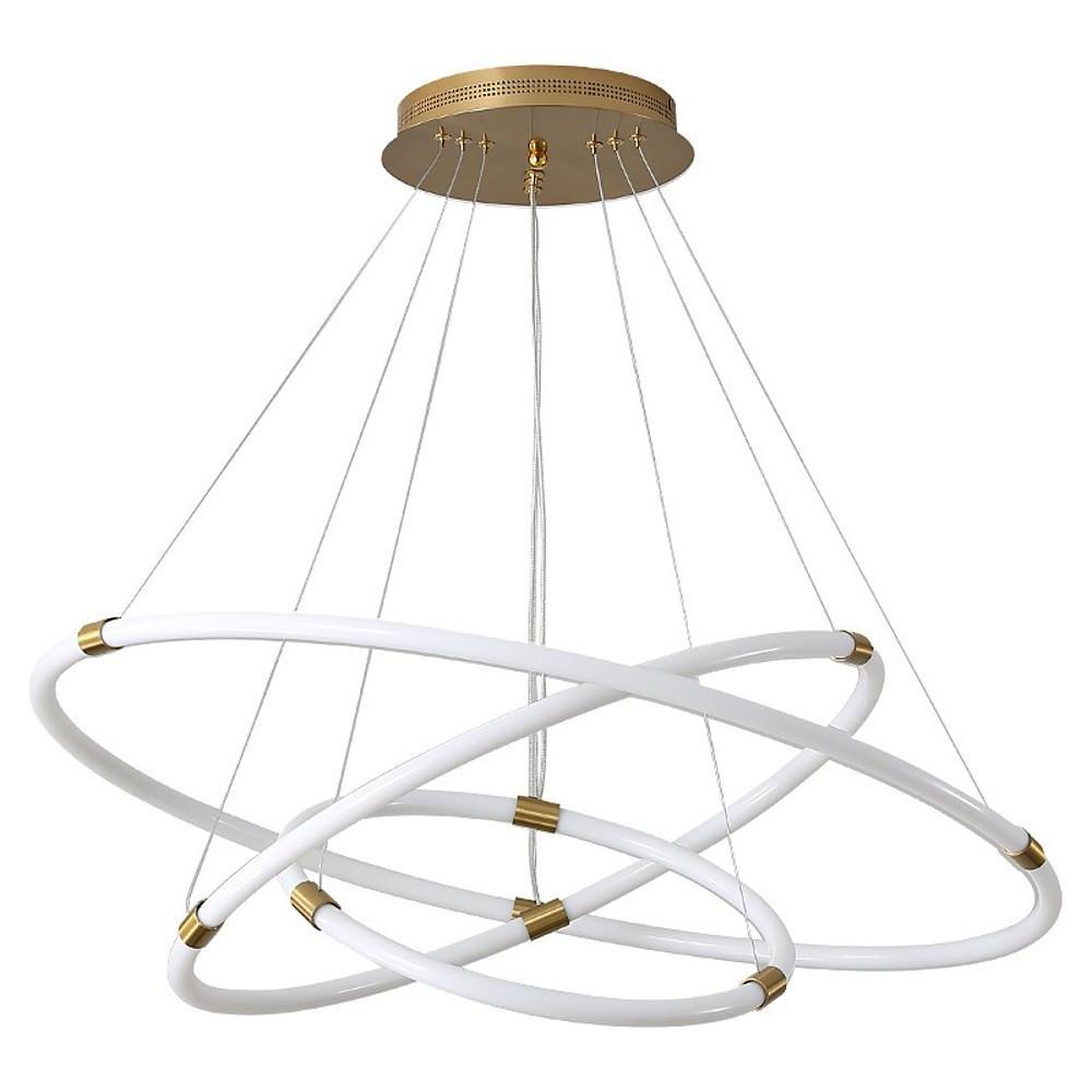 Surround Circle LED Chandelier: 2/3-Light, 4000K, Acrylic