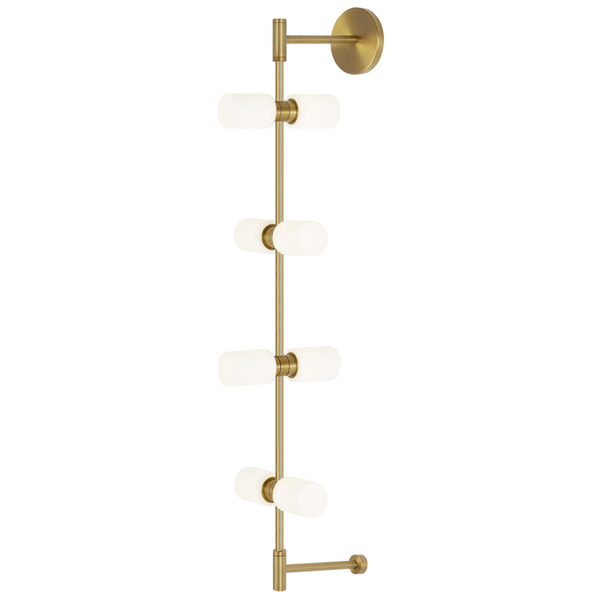 Wall Sconce, 8-Light, LED, Aged Brass, 36"H (700MDWS3CRR 70DR3LD)