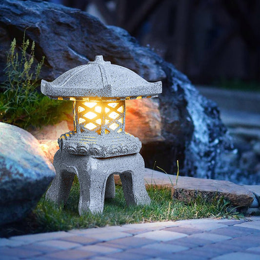 Imitation Stone Tower Outdoor Waterproof Post Lights Landscape Lighting for Park Lawn