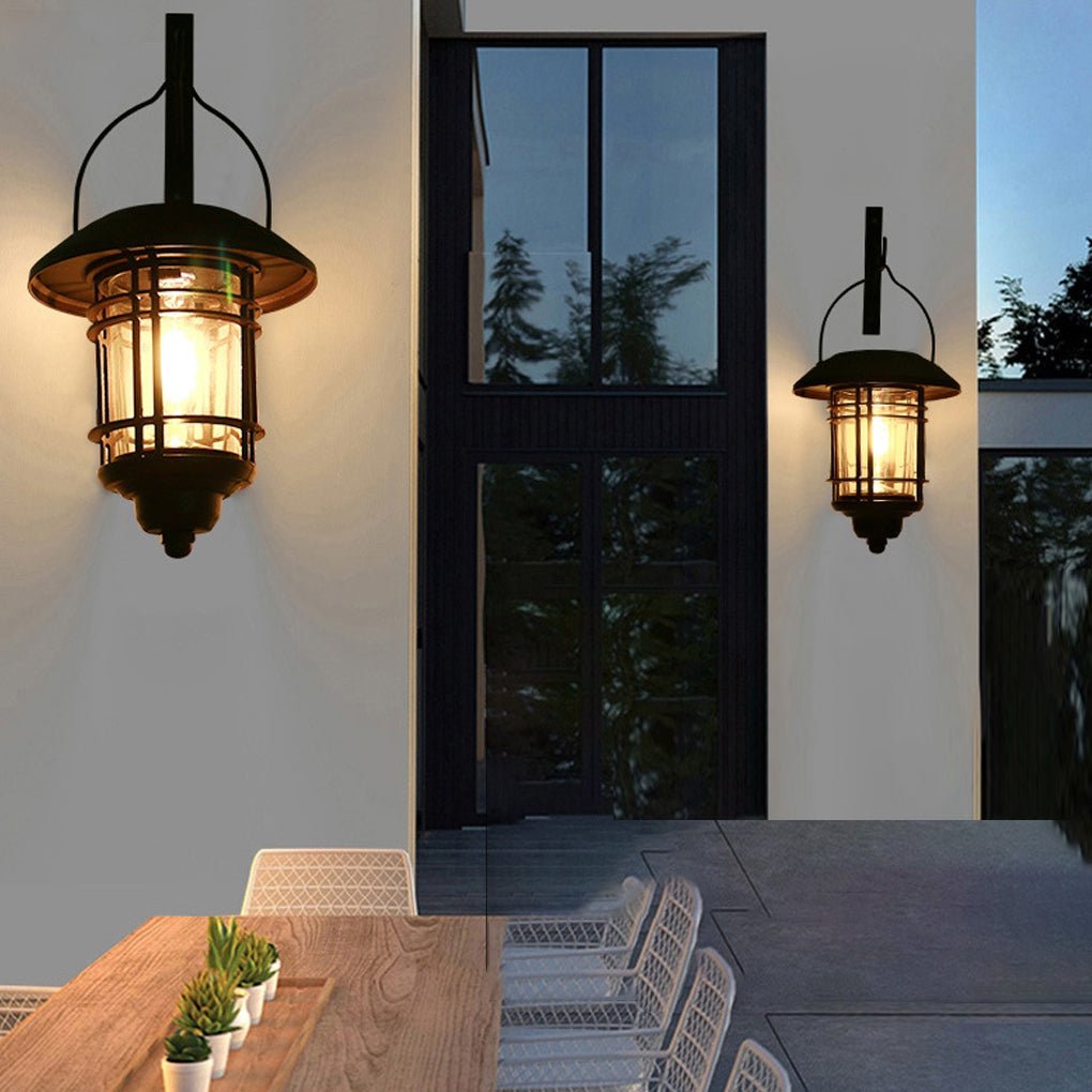 Industrial Style Solar Outdoor Wall Lights Wall Sconce Lighting LED Wall Lamp