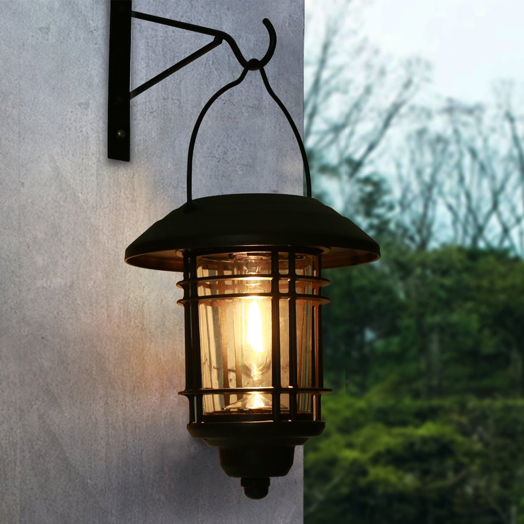 Industrial Style Solar Outdoor Wall Lights Wall Sconce Lighting LED Wall Lamp