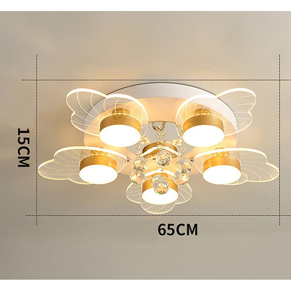 8-light Flower Design LED Nordic Ceiling Lights Flush Mount Lighting